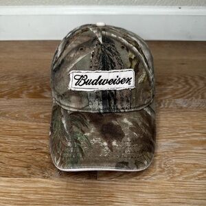 Paramount Outdoors Embroidered Patch Budweiser Camo Baseball Cap Hat, OS